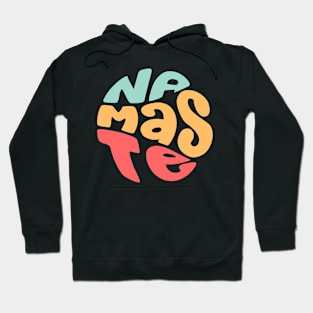 Namaste round circle Hoodie